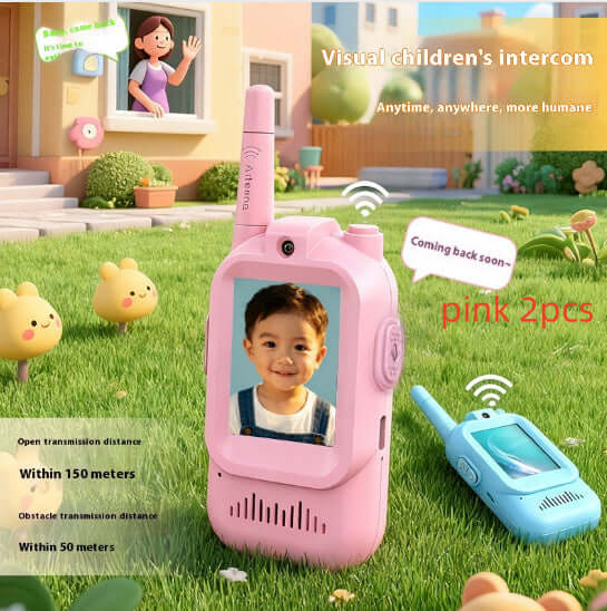 Walkie Talkies Mini Video Wireless For Kids Handheld 2 Pack