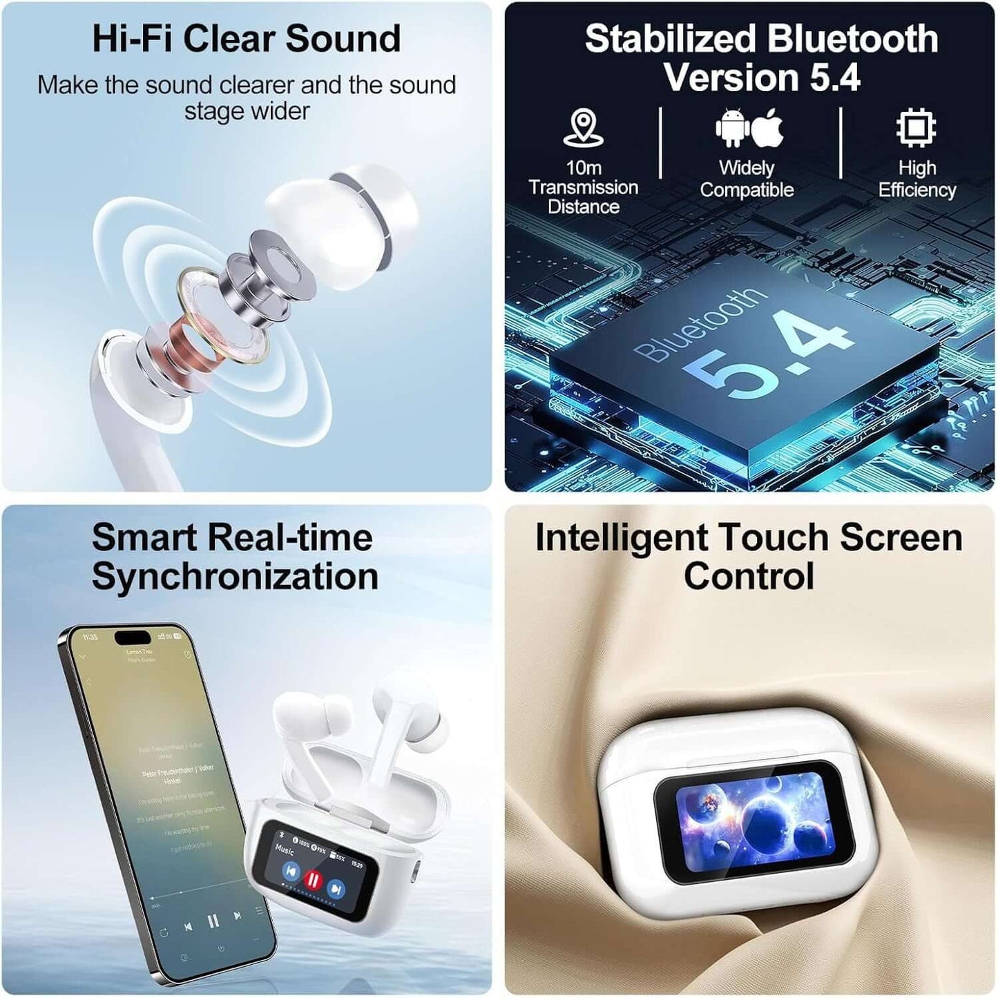 wireless ear buds with touch controls