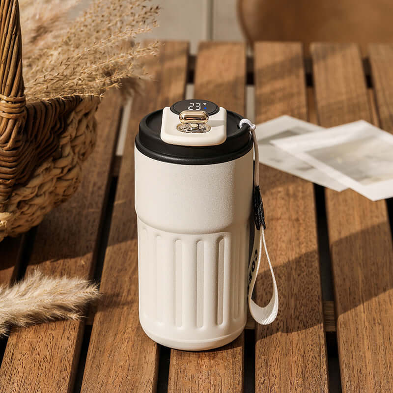 Smart Digital Thermal Bottle Portable Coffee Mug 