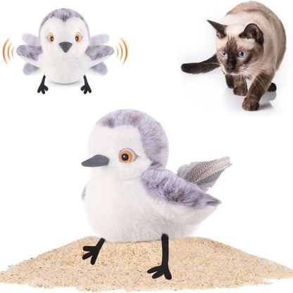Cat Toy USB Rechargeable Electronic Pet Toys Flapping Bird