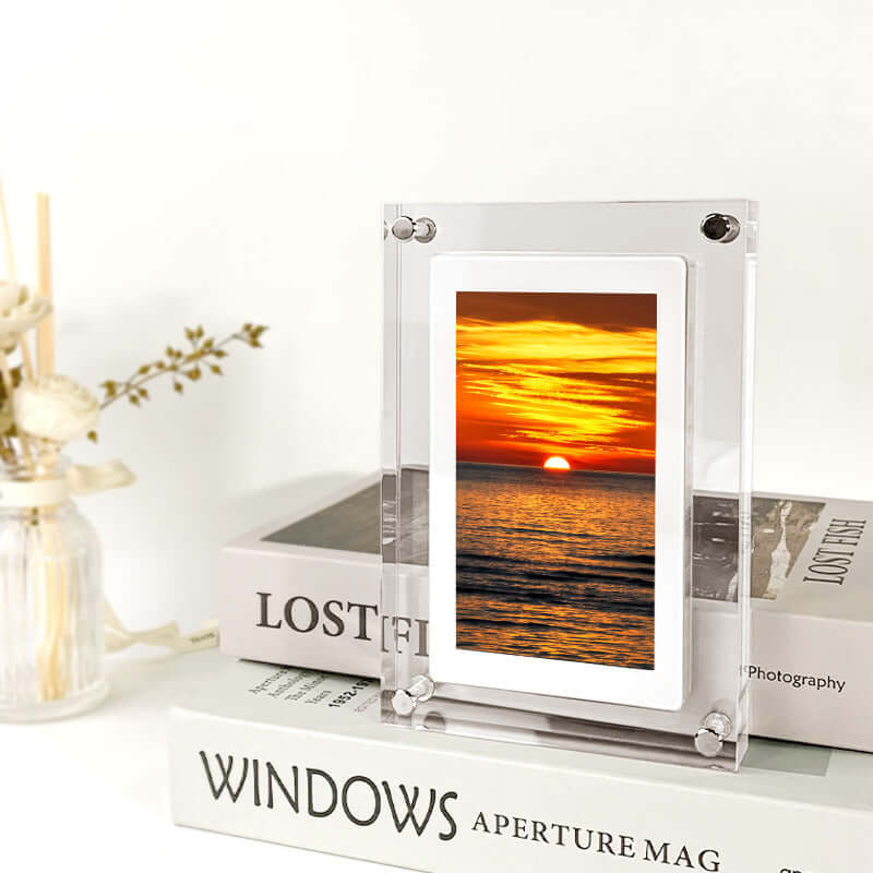 Digital Picture Frame Acrylic Video Player with 1GB