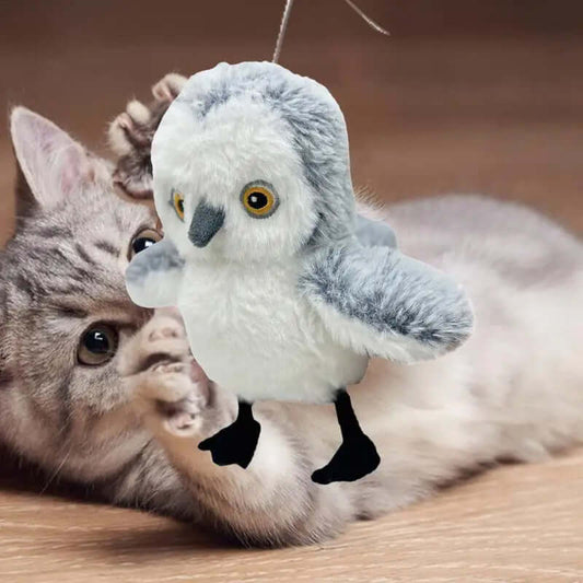 Cat Toy USB Rechargeable Electronic Pet Toys Flapping Bird