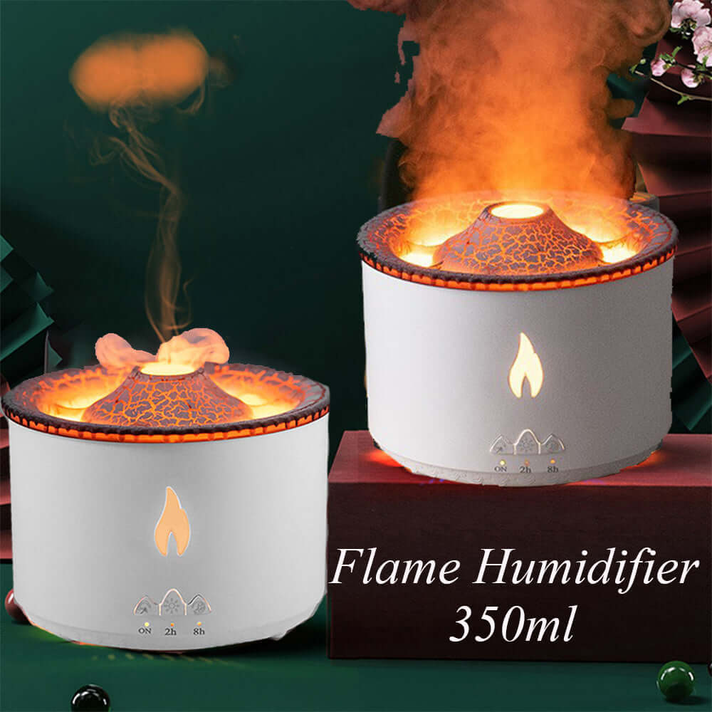Volcano Flame Diffuser  Essential Oil Humidifier & LED