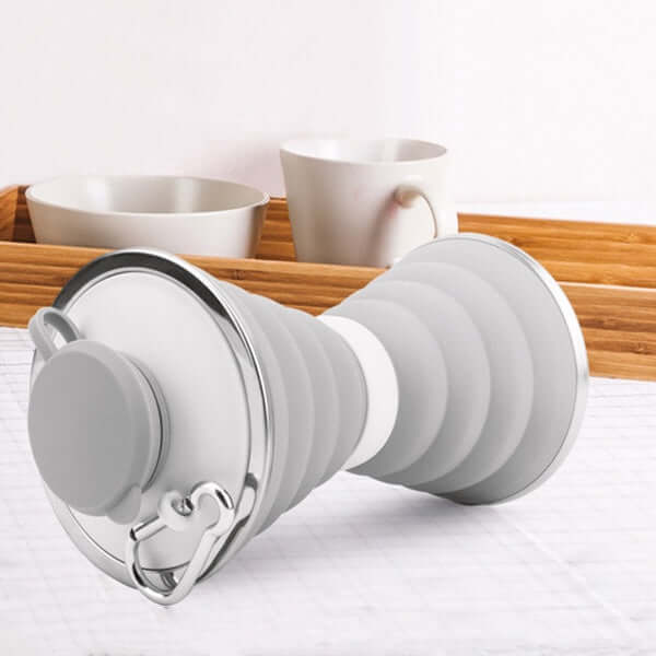 500ML Foldable Silicone Water Bottle for Travel & Sports