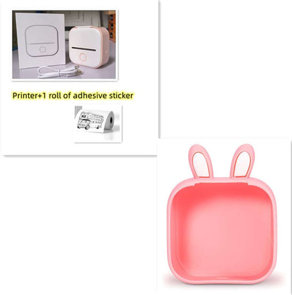 Portable Mini Thermal Label Printer Home Photo Printer