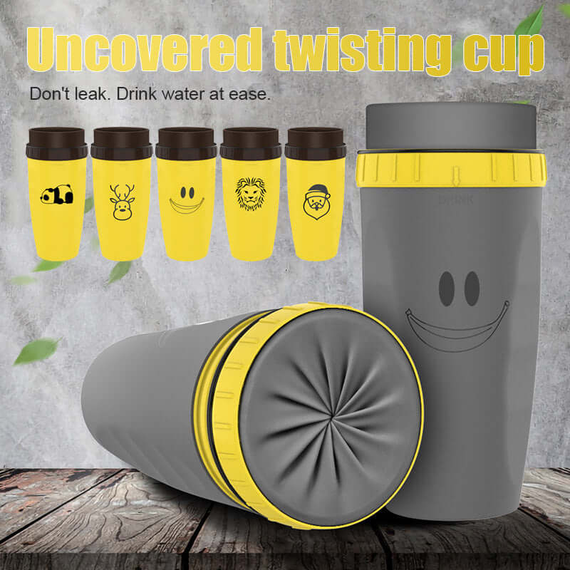 Stay hydrated with this portable tumbler cup. Double-wall insulation keeps drinks hot or cold. Great for kids and adults on the go.