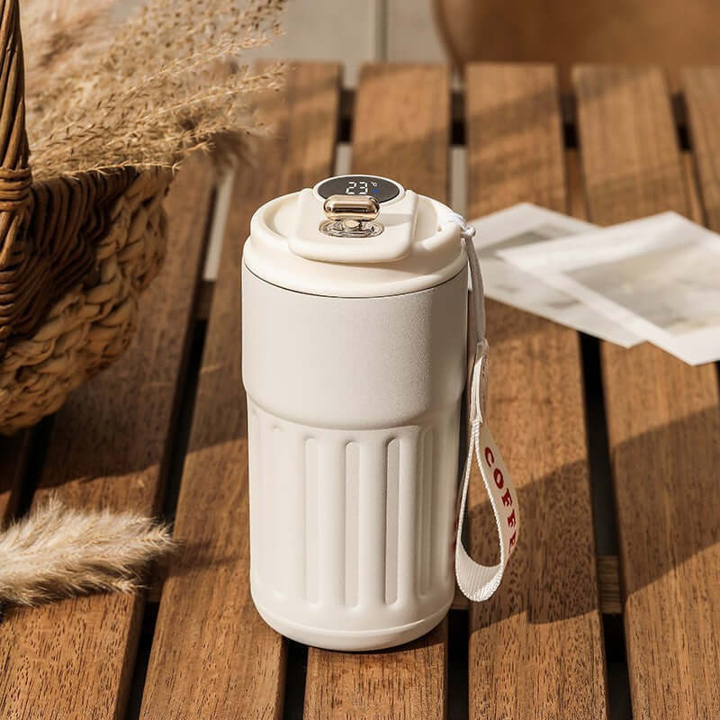 Smart Digital Thermal Bottle Portable Coffee Mug 