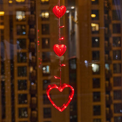 Christmas Atmosphere Layout Sucker Lamp Window Decoration