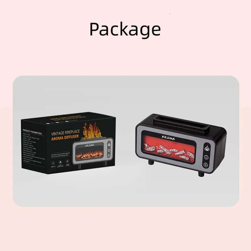 Ultrasonic Flame Humidifier 200ml Simulated Fireplace