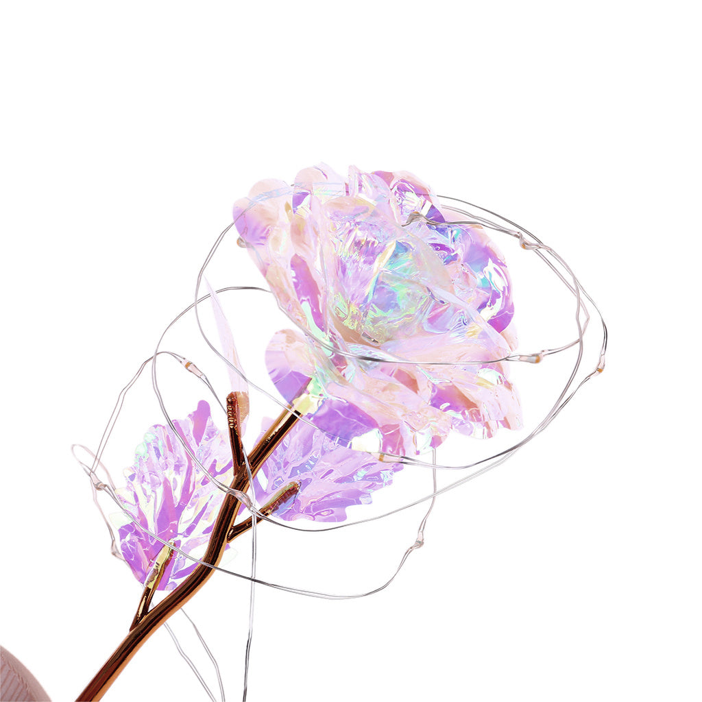 Enchanted Forever Rose Flower in Glass with LED Light