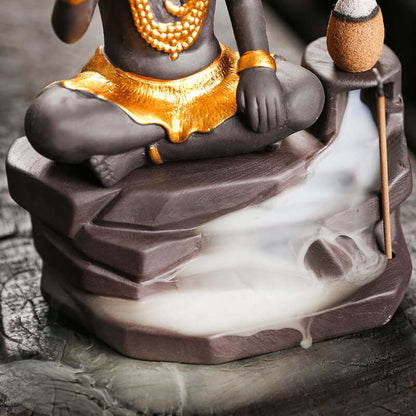 Lord Shiva Statue Zen Home Crafts Decoration Incense Burner