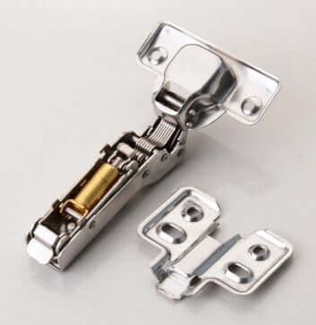 Energy-efficient hinge light for hallway and bathroom cabinets