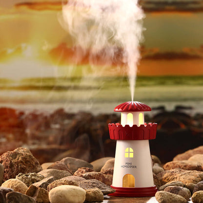 Home lighthouse-shaped humidifier