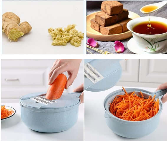 Vegetable Slicer Potato Peeler Carrot Onion Grater 8 In 1