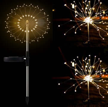 Solar Fireworks Lights Christmas Outdoor Decoration