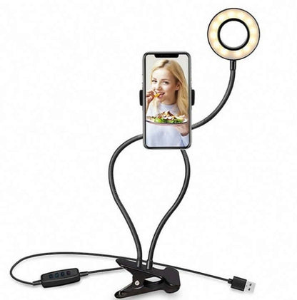 Adjustable Clip-On Desk Lamp –3 Colors, 10 Brightness Levels