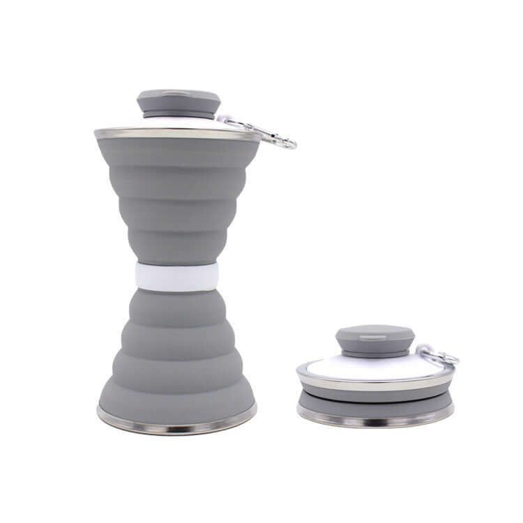 500ML Foldable Silicone Water Bottle for Travel & Sports