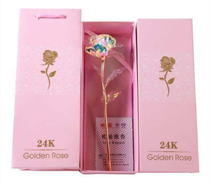  Christmas Decoration Rose Flower in Glass LED Light