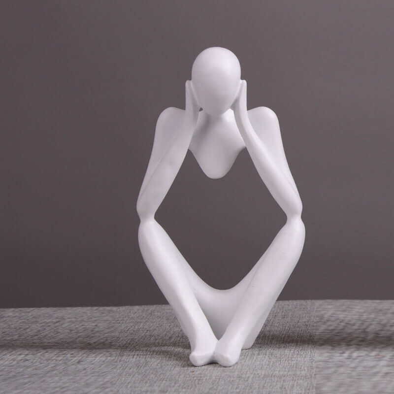 Thinker Statue Abstract Figure Sculpture Small Ornaments