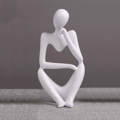 Thinker Statue Abstract Figure Sculpture Small Ornaments