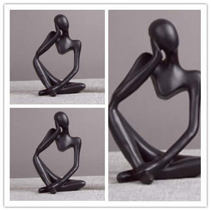 Thinker Statue Abstract Figure Sculpture Small Ornaments