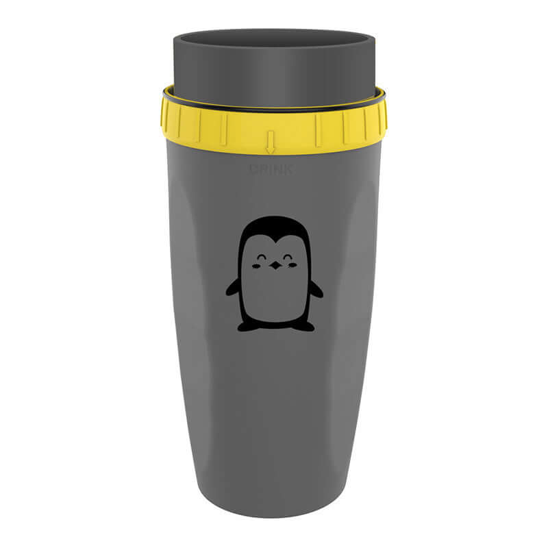 Stay hydrated with this portable tumbler cup. Double-wall insulation keeps drinks hot or cold. Great for kids and adults on the go.