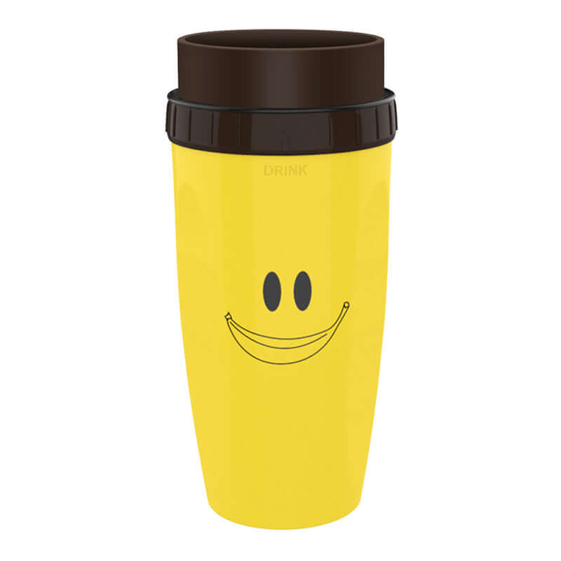 Stay hydrated with this portable tumbler cup. Double-wall insulation keeps drinks hot or cold. Great for kids and adults on the go.