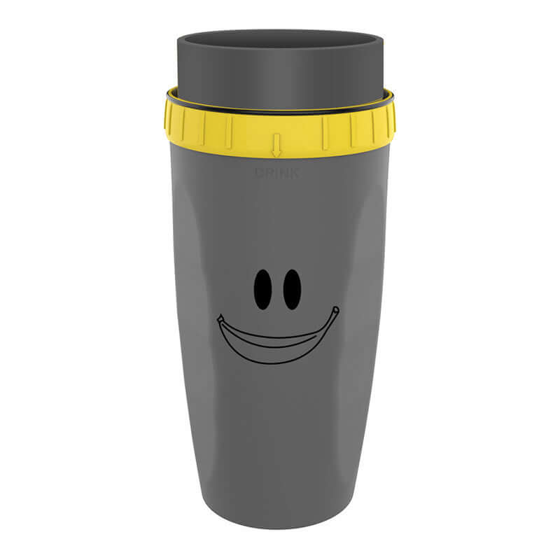 Stay hydrated with this portable tumbler cup. Double-wall insulation keeps drinks hot or cold. Great for kids and adults on the go.