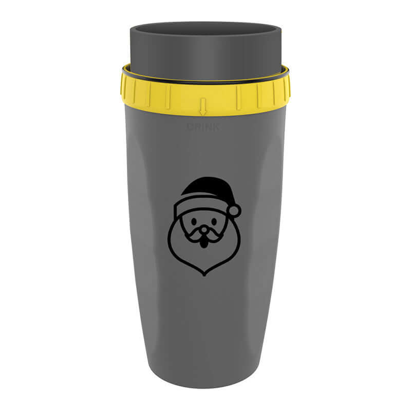 Stay hydrated with this portable tumbler cup. Double-wall insulation keeps drinks hot or cold. Great for kids and adults on the go.