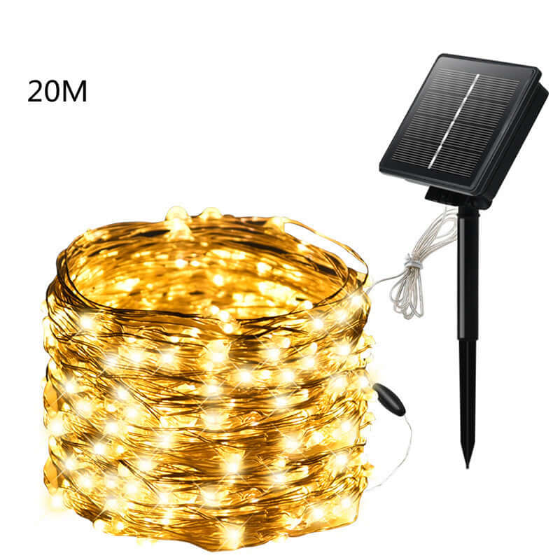 Outdoor Courtyard Colored Christmas Copper Wire String Light