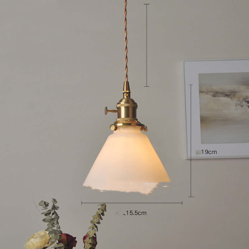 Cafe Brass Glass Chandelier Elegant Lighting Fixture