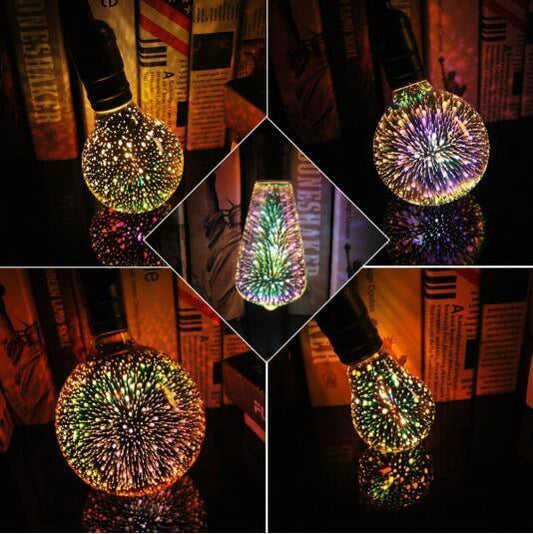 Vintage Edison Night Light Retro Glass Lamp Home Decor 