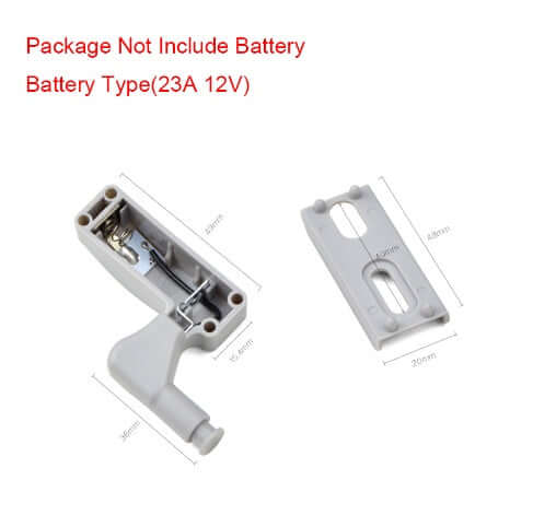 Small LED light for cabinets with easy installation on hinges