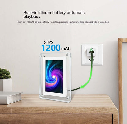 Electronic Photo Album Video Advisement 