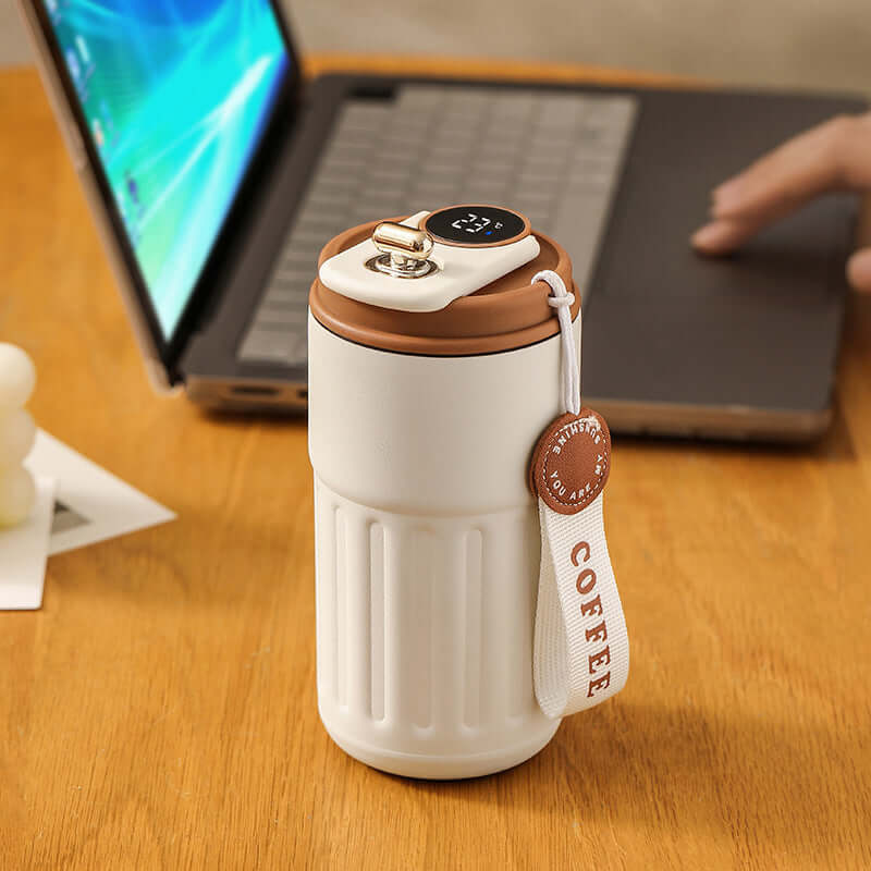 Smart Digital Thermal Bottle Portable Coffee Mug 