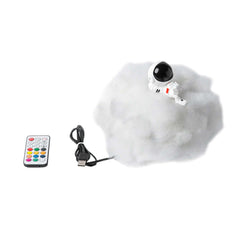 This astronaut lamp features colorful clouds and a rainbow glow—perfect as a children's night light or a fun, creative gift for any space lover.