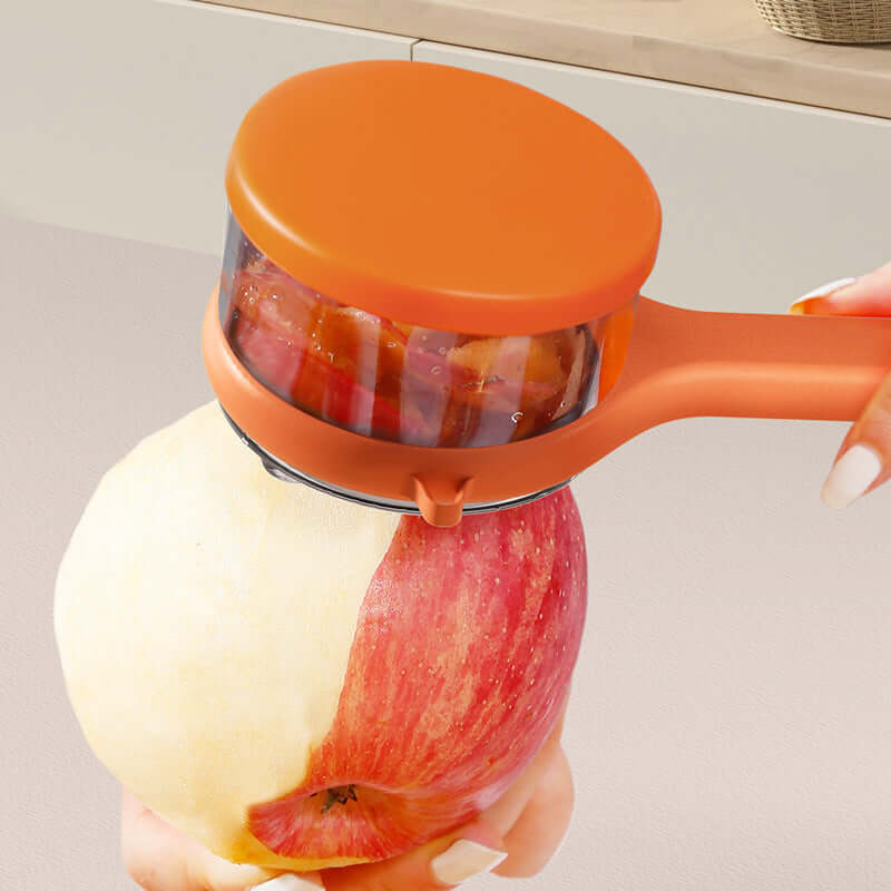 Kitchen Multi-Functional Peeler With Bucket Storage Knife 