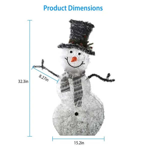 Snowman Christmas Decorations Outdoor Indoor 