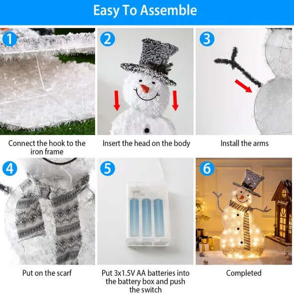 Snowman Christmas Decorations Outdoor Indoor 