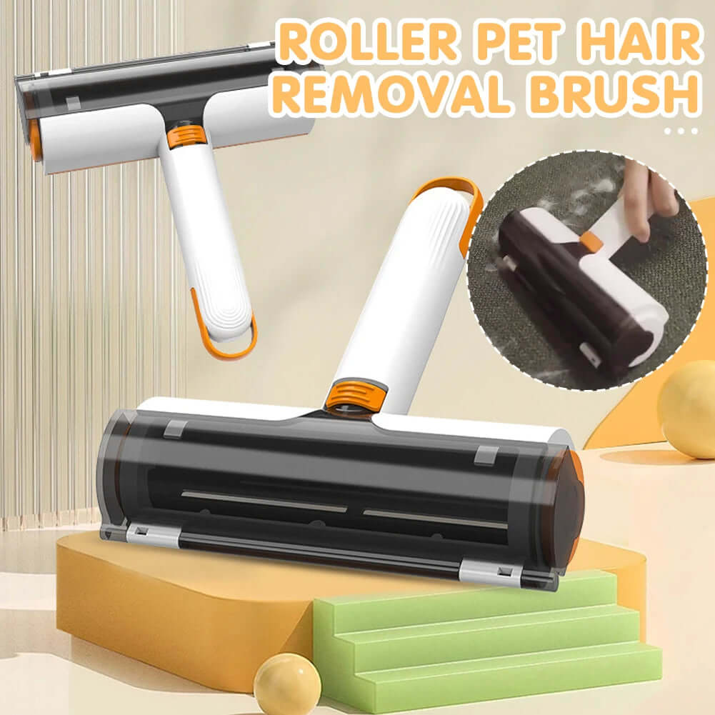 Pet Hair Removal Roller 2 In 1 Portable Washable Brush 