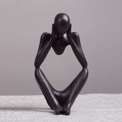 Thinker Statue Abstract Figure Sculpture Small Ornaments