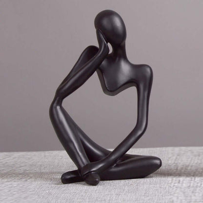 Thinker Statue Abstract Figure Sculpture Small Ornaments