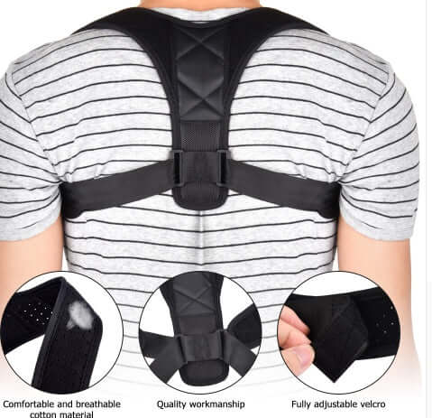 Adjustable Posture Corrector Back Support Brace Shoulder 