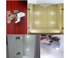 Cabinet hinge light with motion sensor switch and cold white LED