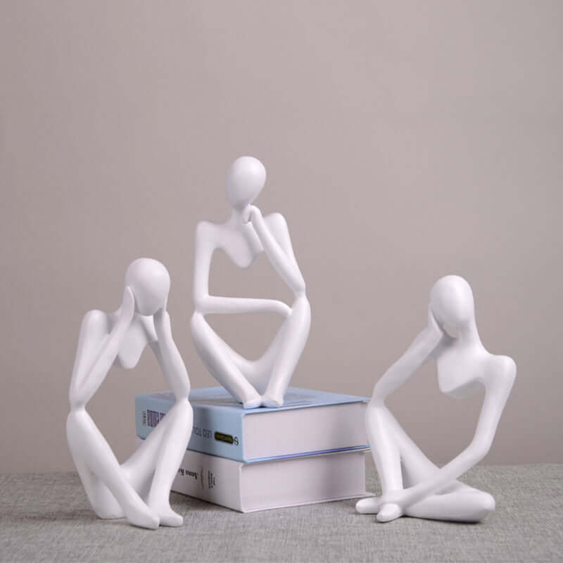 Thinker Statue Abstract Figure Sculpture Small Ornaments