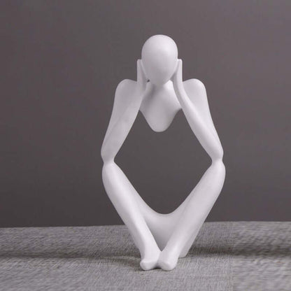 Thinker Statue Abstract Figure Sculpture Small Ornaments