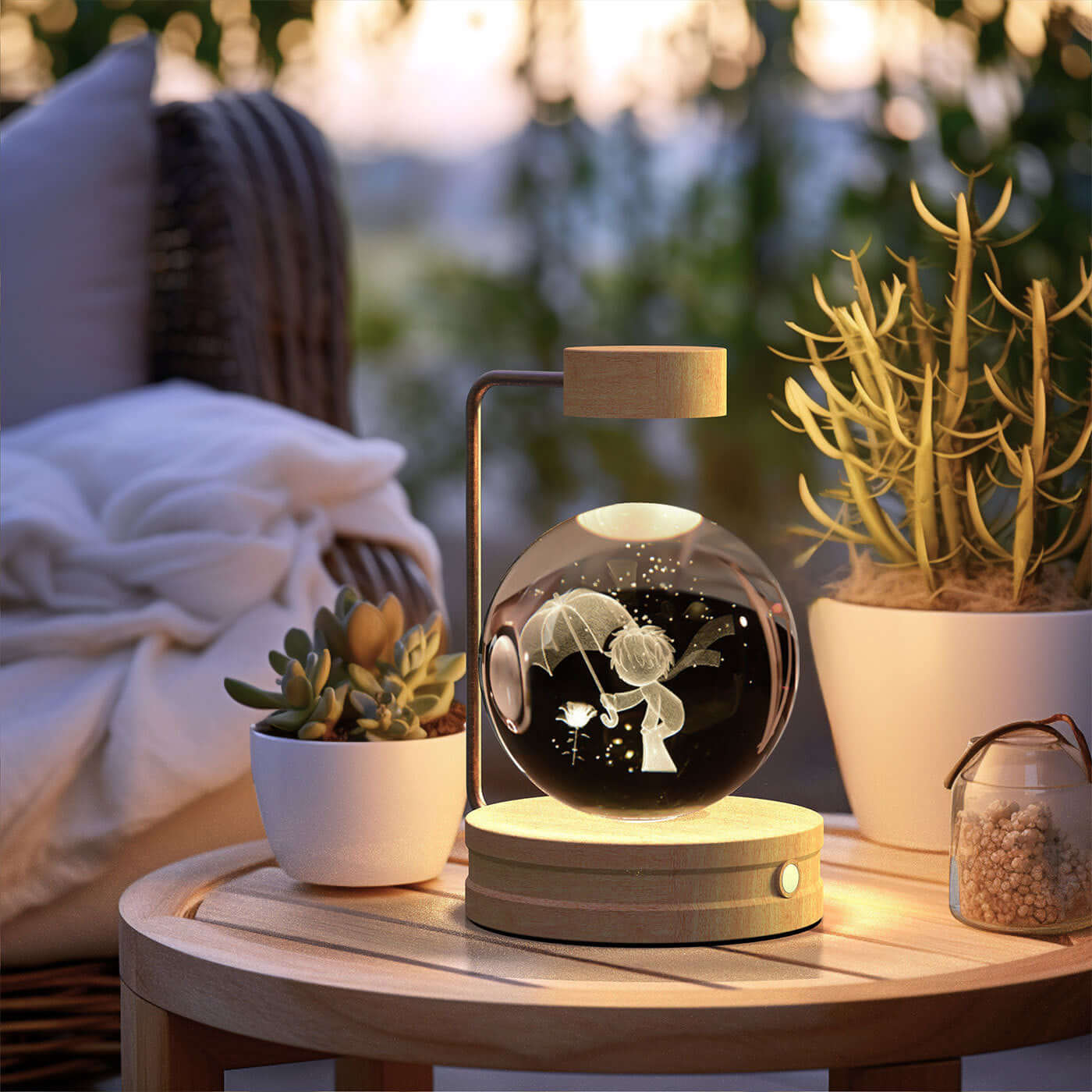 Crystal Ball Dinosaur Night Light