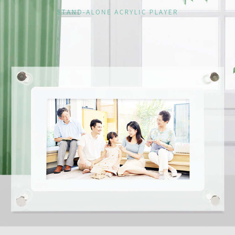 View details for Digital Picture Frame Acrylic Video Player Digital Photo Frame Vertical Display With 1GB And Battery Type C Video Frame Gift For Loved Digital Picture Frame Acrylic Video Player Digital Photo Frame Vertical Display With 1GB And Battery Ty