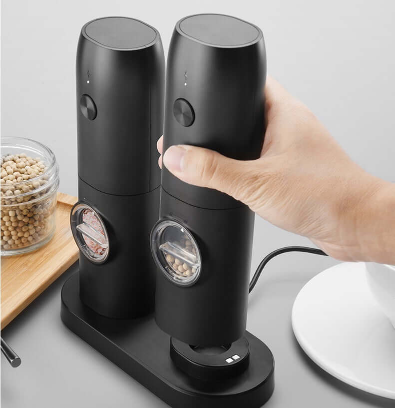 Electric Salt Pepper Grinder Set 
