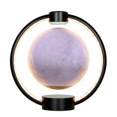 Maglev Moon Light with 3D stereo sound and colorful glare. A DIY Bluetooth lamp that floats and spins—perfect for mood lighting or a unique gift.